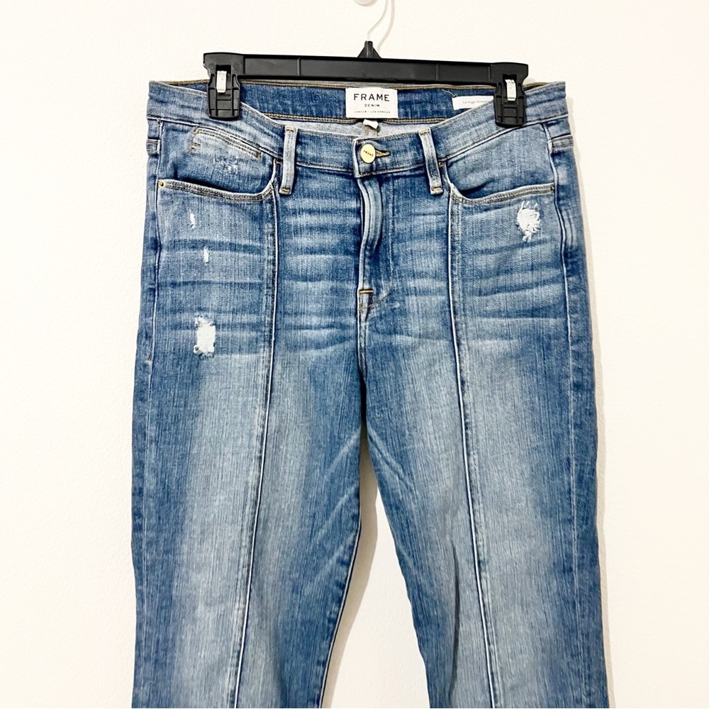 Frame Le High Straight Jeans Women's Sz 29 Distressed - Picture 7 of 9